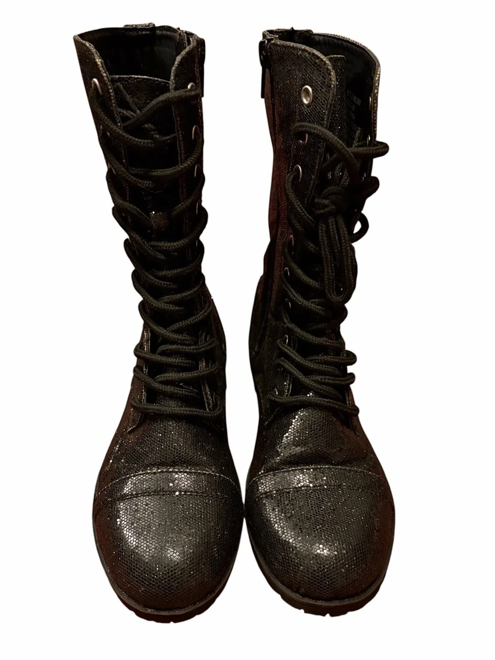 Balera Glitter Lace Up Combat/Dance Boot Size 5